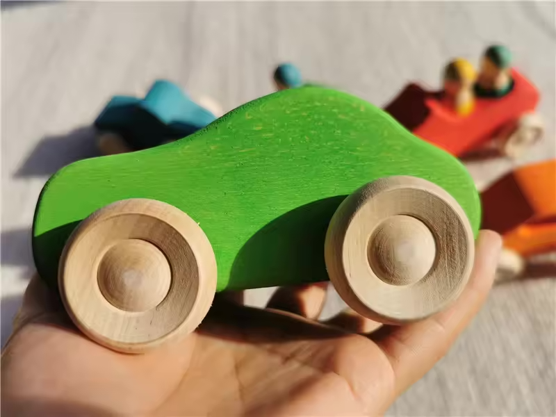 Basswood Rainbow Cars (Set of 7)