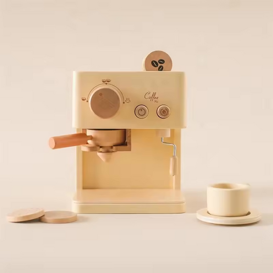 Wooden Coffee Machine Toy Set Parent-child Game Children Montessori Toys Role Pretend Play Toys for Kids Toddlers