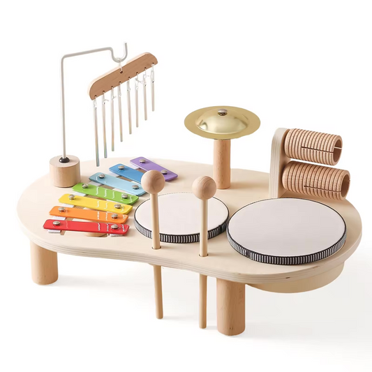 Wooden Multi-functional Musical Instrument Toys Kids Montessori Toys Early Learning Educational Toys for Children Toddlers