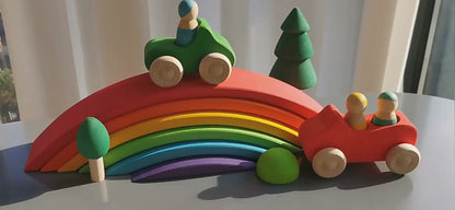 Basswood Rainbow Cars (Set of 7)